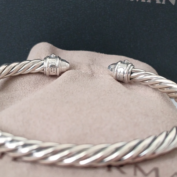 David Yurman 5mm Cable Classic Renaissance Sterling Silver Bracelet - Picture 2 of 4